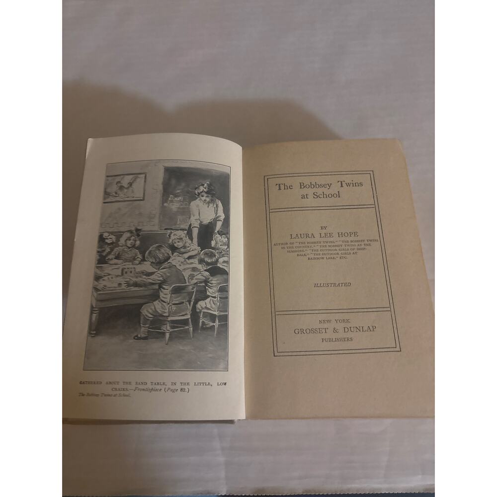 The Bobbsey Twins at School #4 Illustrated 1913 Story Grosset & Dunlap Books - Picture 6 of 14